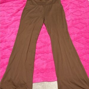 SHEIN Brown Flared Leggings